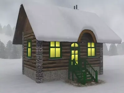 Christmas Lodge 3D model
