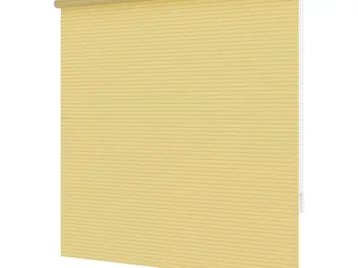 Striped Yellow Blinds 3D model