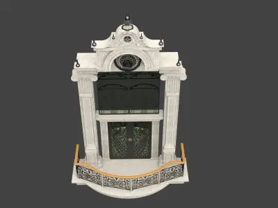 Classic Door  Windows 4 3D model