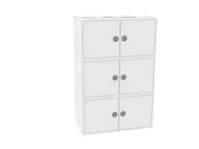 Armario cabinet with two doors Free 3D model