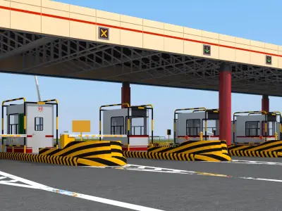 Toll Booth 3D model