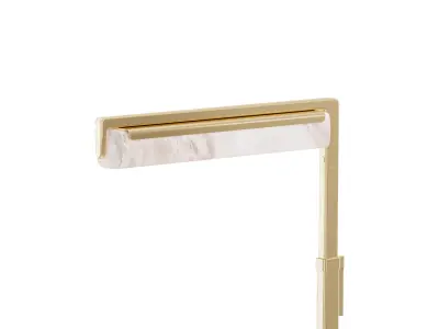 Audubon Alabaster Task Table Lamp 3D model