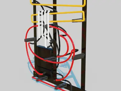 Neon Ramen Sign 3D model