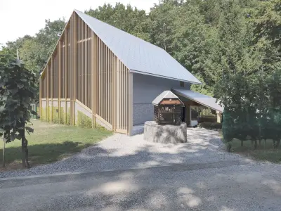 Modern House -  Wine Cellar 3D model