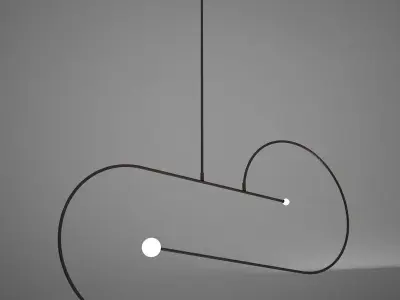  HD Ceiling Pendant Lamp Modern Low-poly 3D model