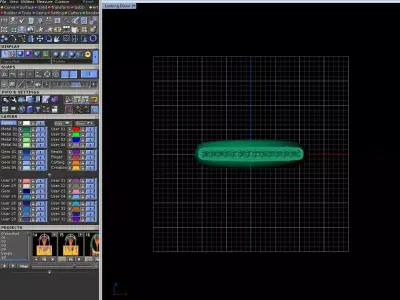 Linear Bar Ring 3D print model