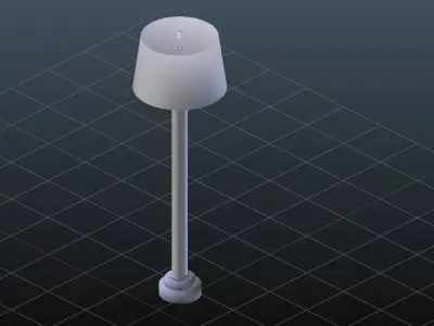 Glass Lamp Free 3D model