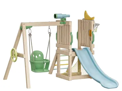 Playset with Slide 3D model