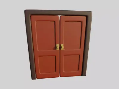 Cartoon Door 15b 3D model