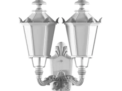 Classical Outdoor wall Lamp Lantern Streetlight Sconce 3D model buy