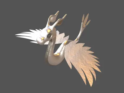 Cartoon Dragon Character v1 006 Low-poly 3D model