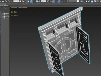 A Door front 3D model