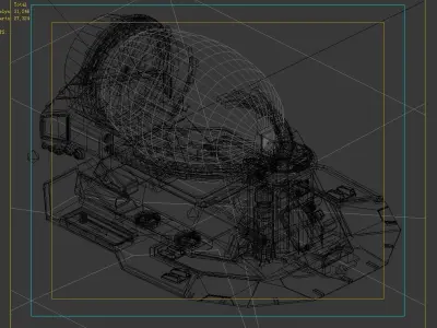 Future world - time-of-flight transmitter 3D model