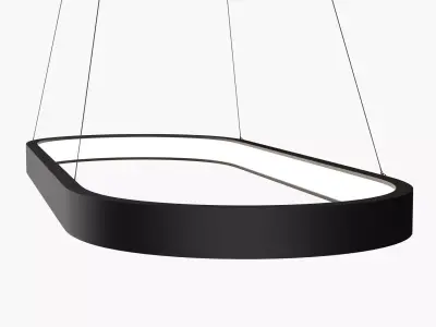 Modern pedant  LED light 1 3D model