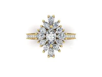 Jewelry ring 381 3D print model