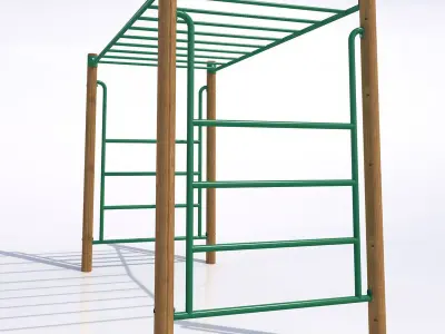 Monkey Bars-001 3D model