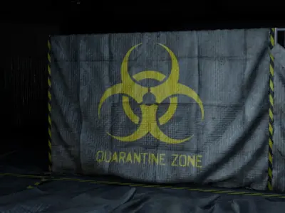 Quarantine Building - Post Apo - Pandemic Scene 3D model