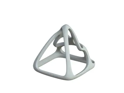 SciFi Cube Object No 58432 Low Poly Shape Low-poly 3D model