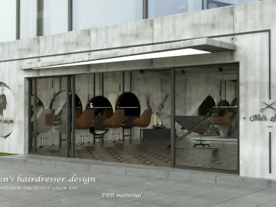  hairdresser salon 3d model 3D model