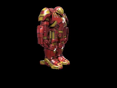 Hulkbuster avengers iron man suit Low-poly 3D model