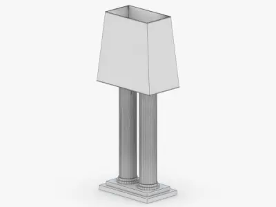 1396 - Table Lamp Low-poly 3D model