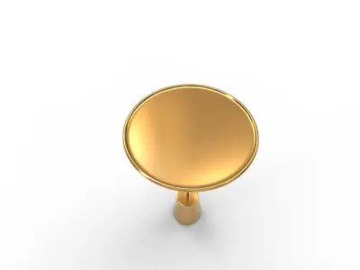 Patson Tray Top Pedestal End Table 3D model