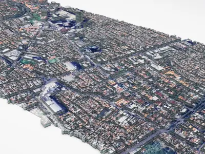 Surabaya City Indonesia 3D model