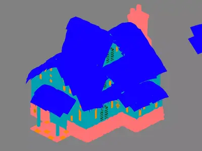 Glacier Ancient Land - Snowy Residence 01 3D model