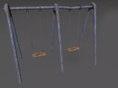 Soviet Oldschool Swing Low-poly 3D model