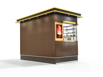 Snack Bar  Low-poly 3D model