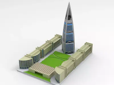 Advertising 3D Design of Al Faisaliah Tower in Riyadh   3D print model