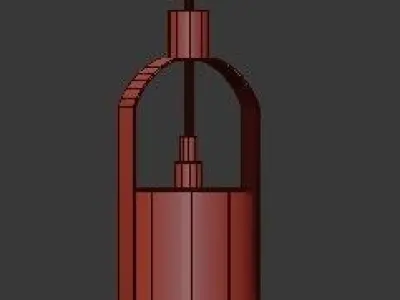 Markslojd markod pendant light - gold 3D model