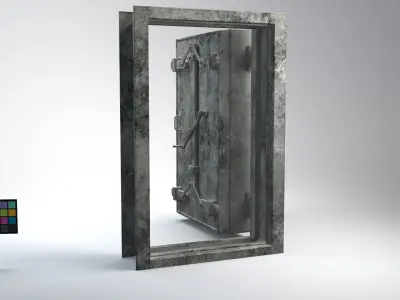 Bunker Metal Door 3D model