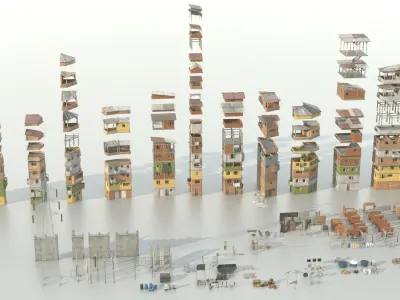  Favela Slums City Mega Kit Pack 