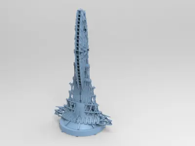 Dune Machine scorpion tail exteriors spine   3D model