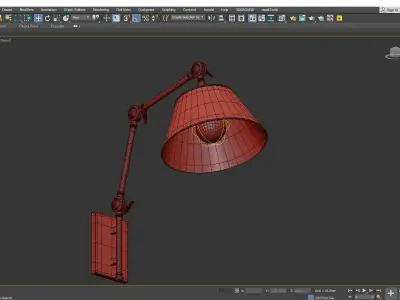 Wildwood Franklin Wall Sconce Low-poly 3D model