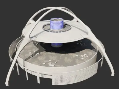 Lax Airport main Buildings 3D model