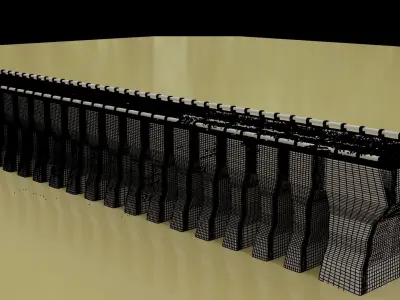 Bridge Kampong Kdei Cambodia 3D model