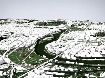 Cityscape Praha  Czech Republic 3D model