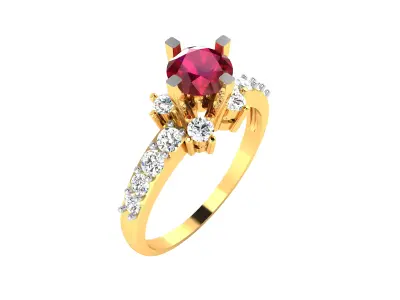 Women Ring  Render 3dm STL OBJ FBX Details 3D print model 322