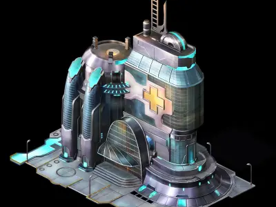 Different dimension - city state hospital 01 3D model