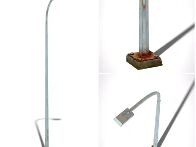 Streetlight 3d model PBR Low-Poly Low-poly 3D model