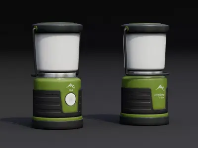 Camping Lantern Low-poly 3D model