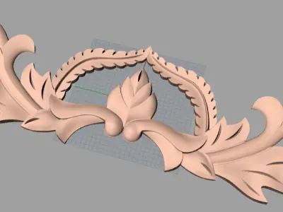 CNC 3D relief design STL format file used for artcam aspire E734 3D model