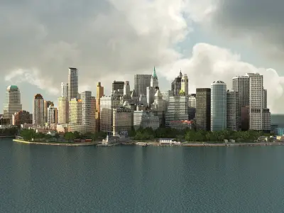  Manhattan Lower Tip Low Poly 