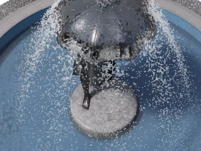  Rain Man Fountain 3D model