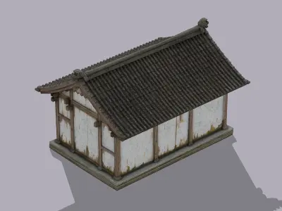 Traditional Chinese old building 3D model