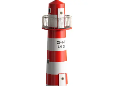 Decorative lighthouse 3D model