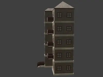 House Model 81 Low-poly 3D model