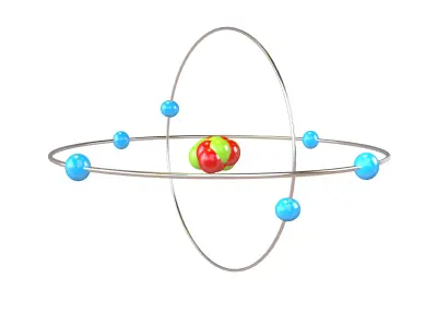 Carbon Chemical Element v2 002 Low-poly 3D model